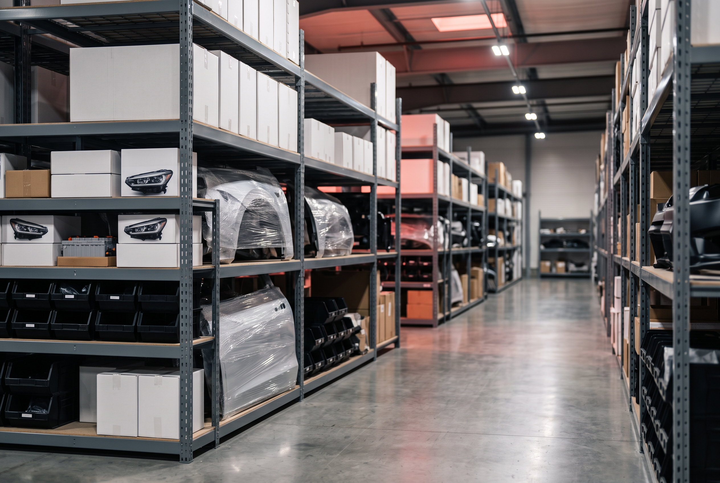 Parcel ready for fast shipping, representing quick delivery of Tesla replacement parts